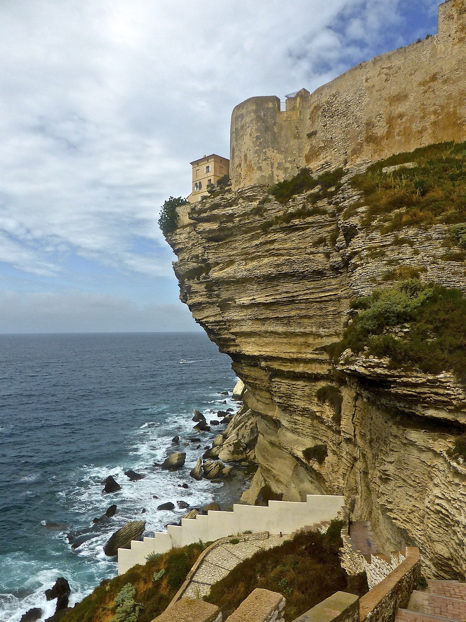 cliff bonifacio corsica free photo
