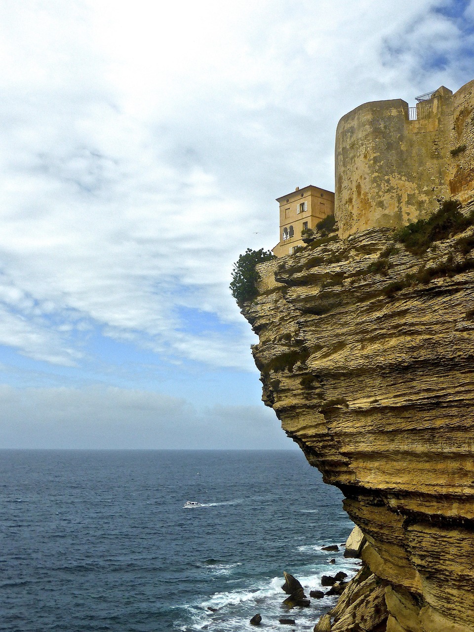 cliff bonifacio corsica free photo