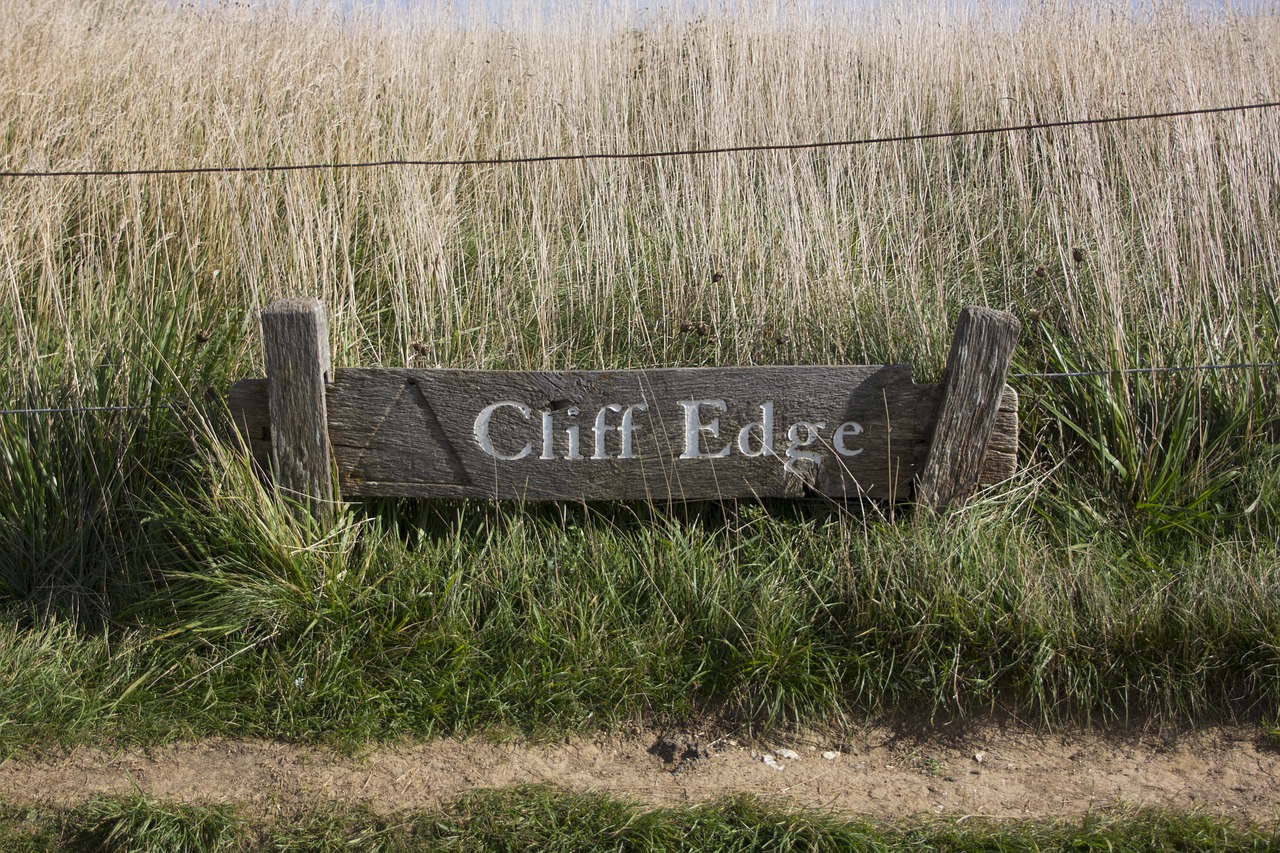cliff edge note nature free photo