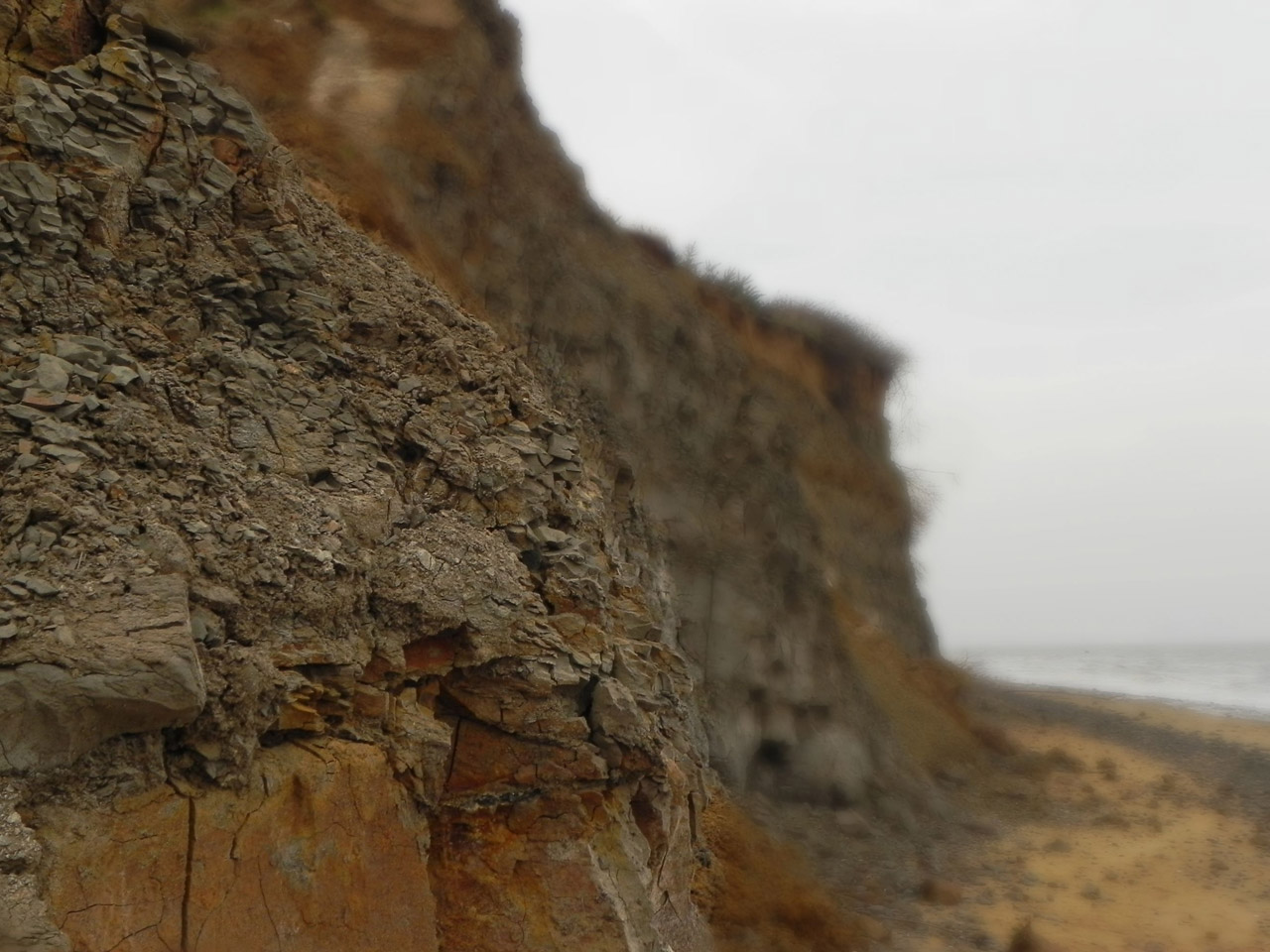 cliff erode sea free photo
