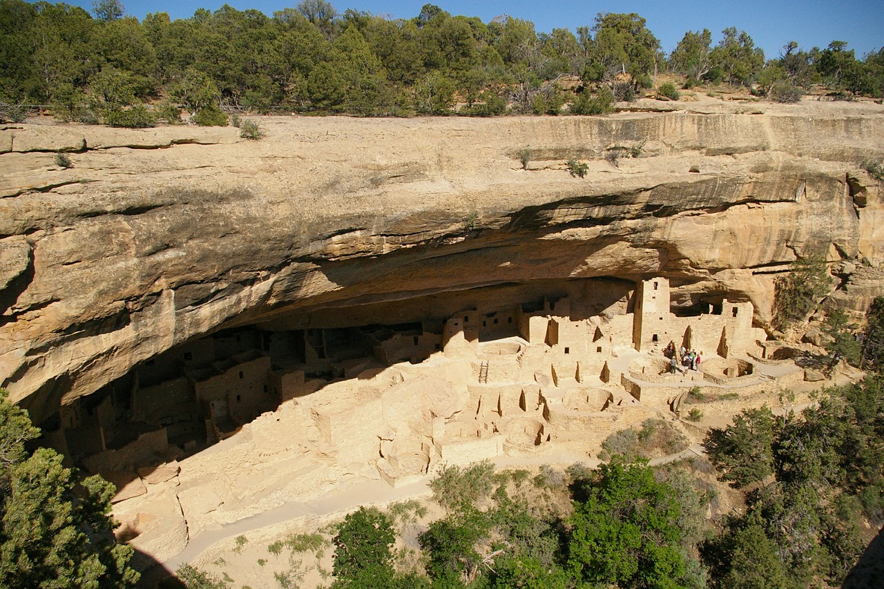 cliff palace mesa verde cliff dwellings free photo