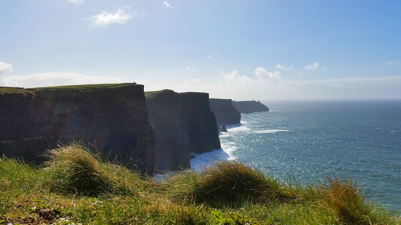 cliffs blue green free photo