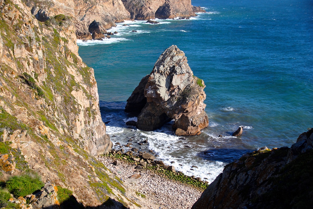 cliffs rock sea free photo