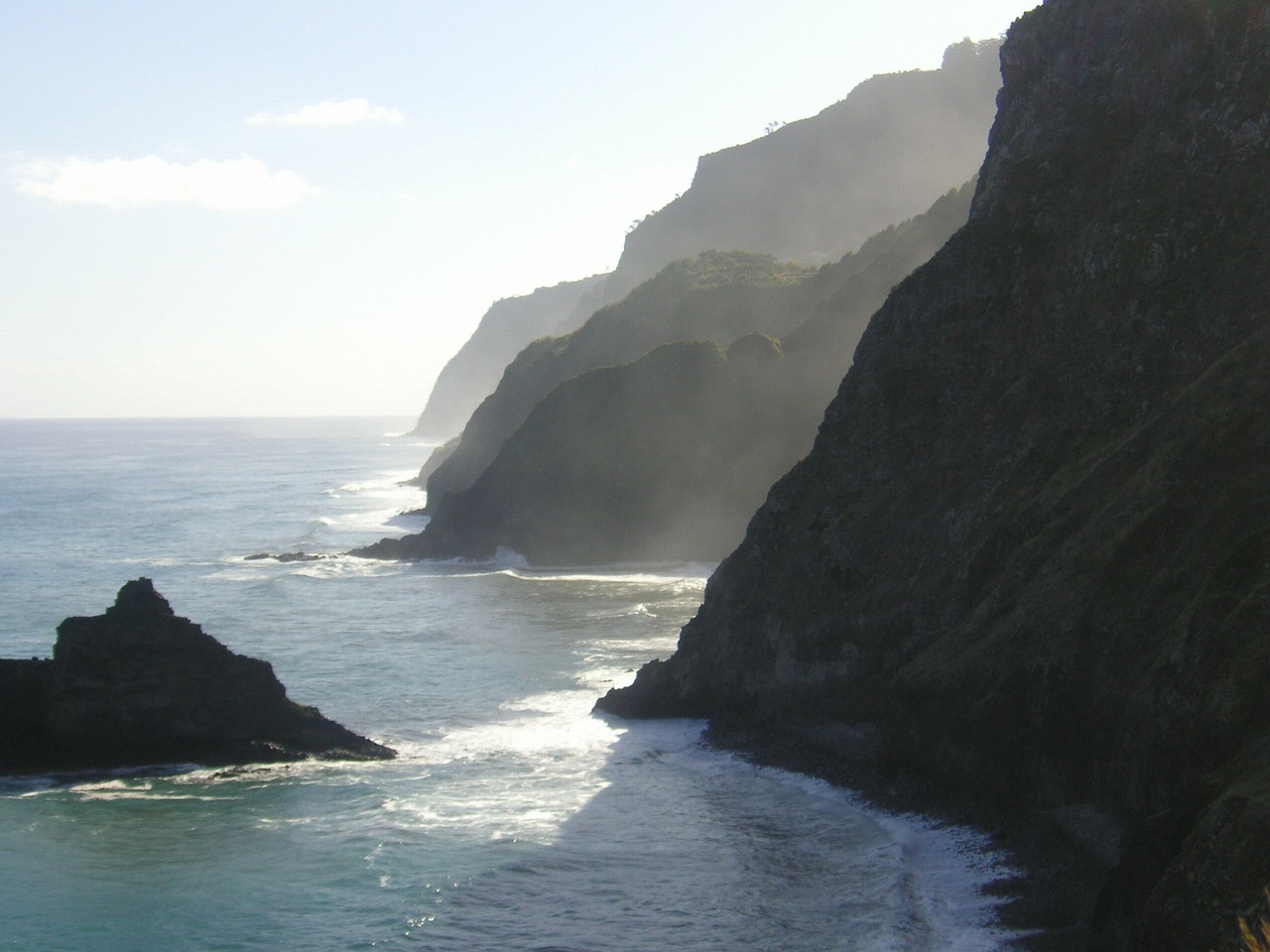 cliffs rock sea free photo