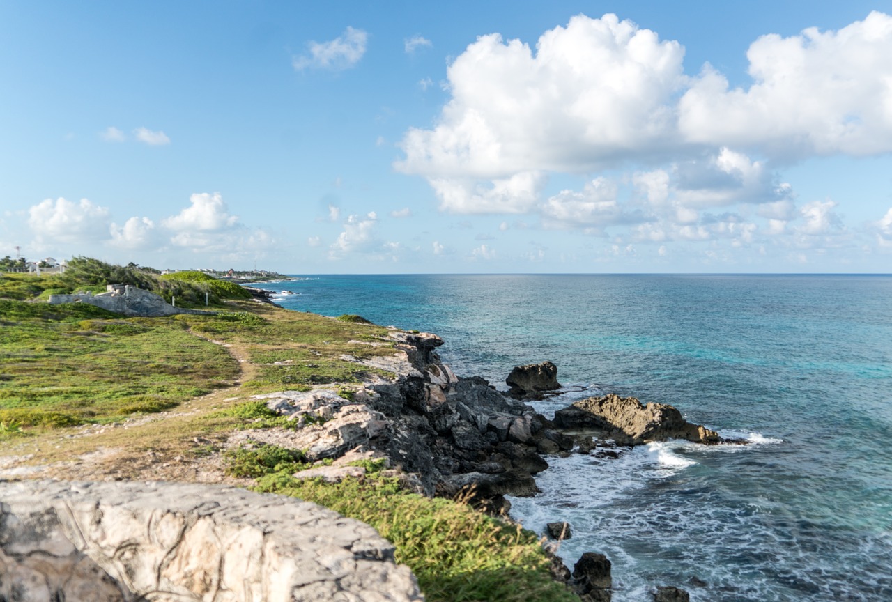 cliffs  ocean  isla mujeres free photo