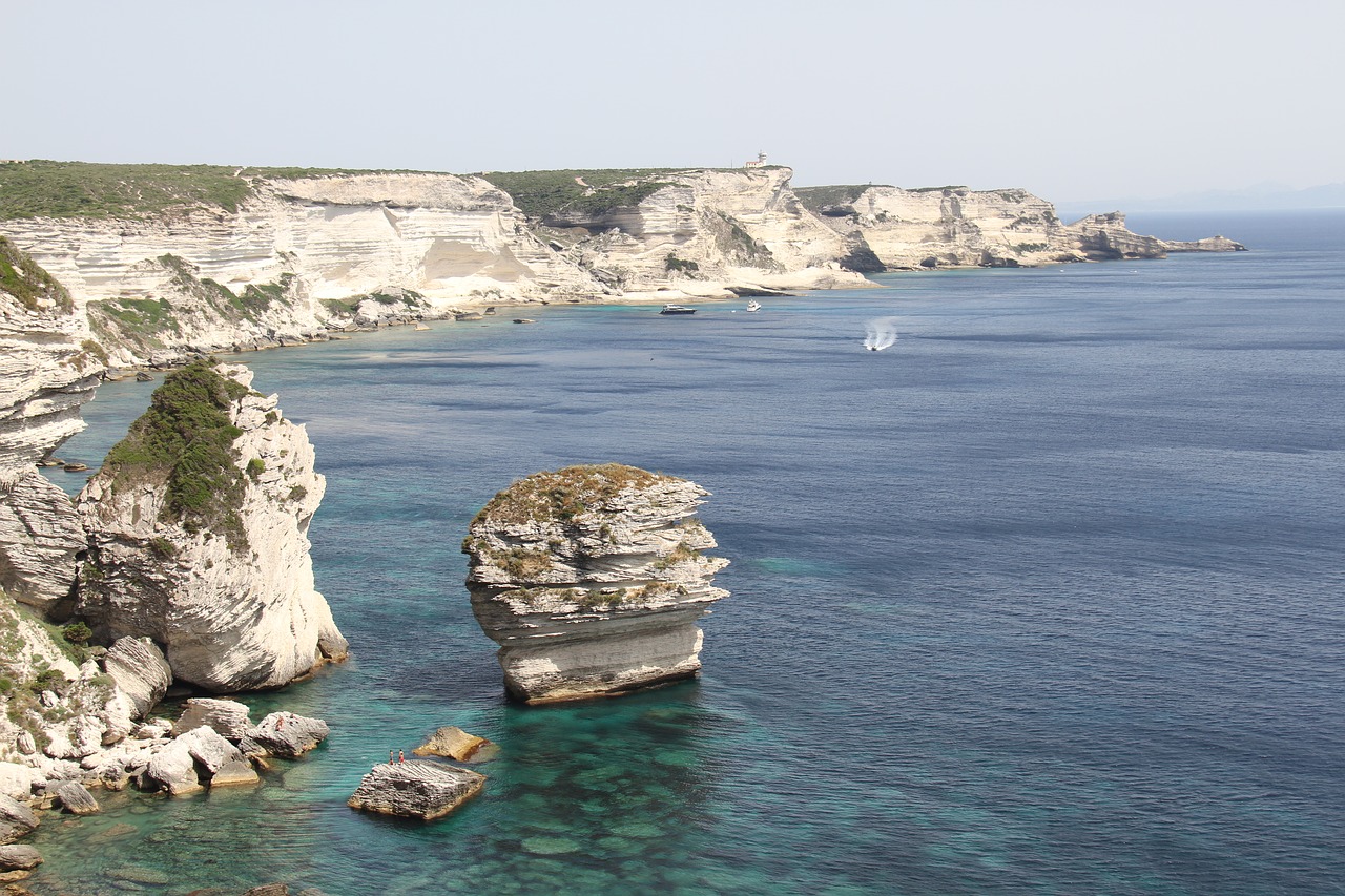 cliffs  bonifacio  corsica free photo