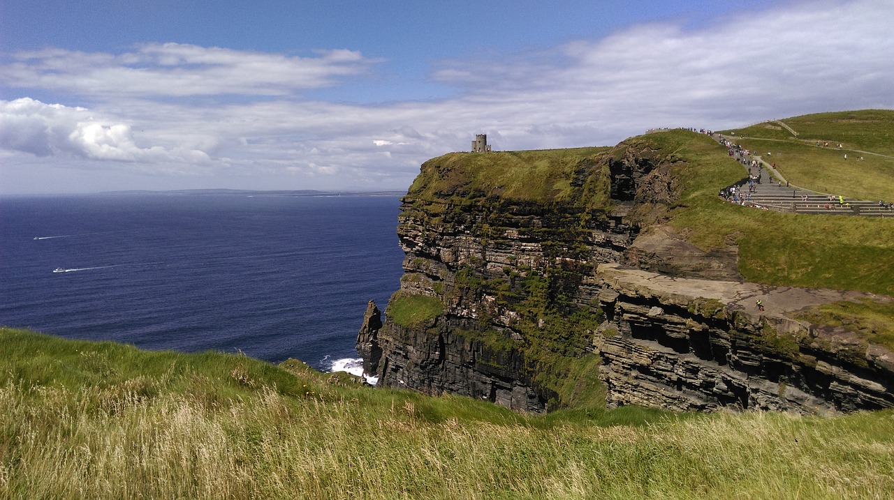 cliffs of moher munster  ireland  sea free photo