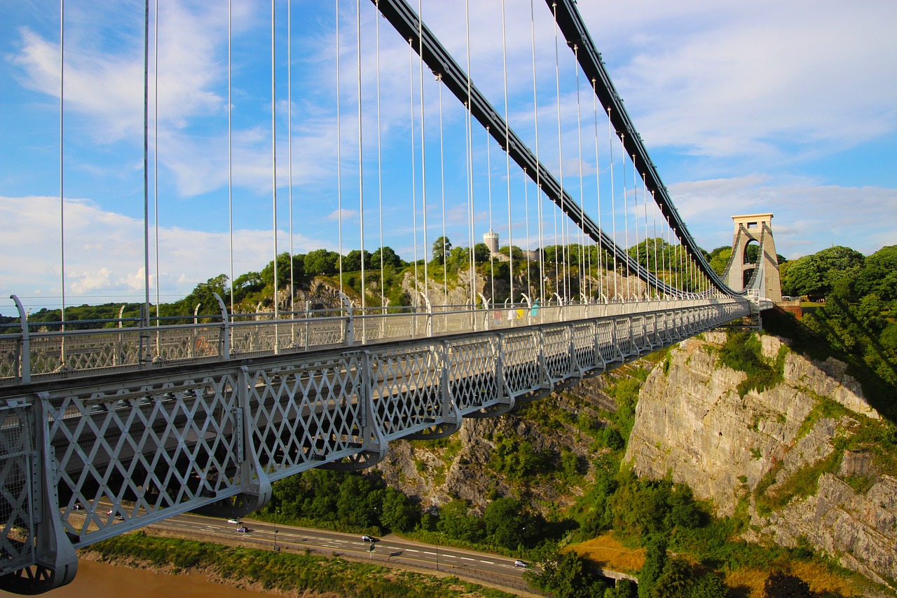 clifton suspension bridge bridge span free photo