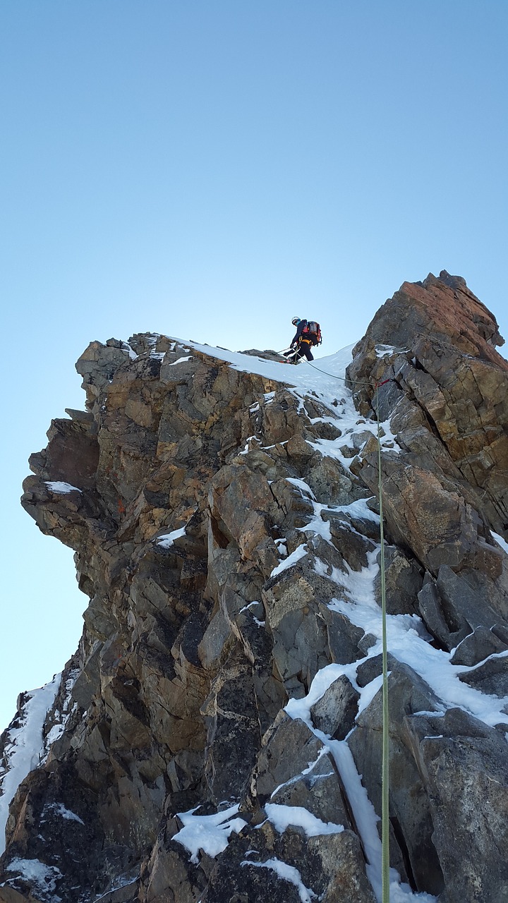 climb alpine climbing climber free photo