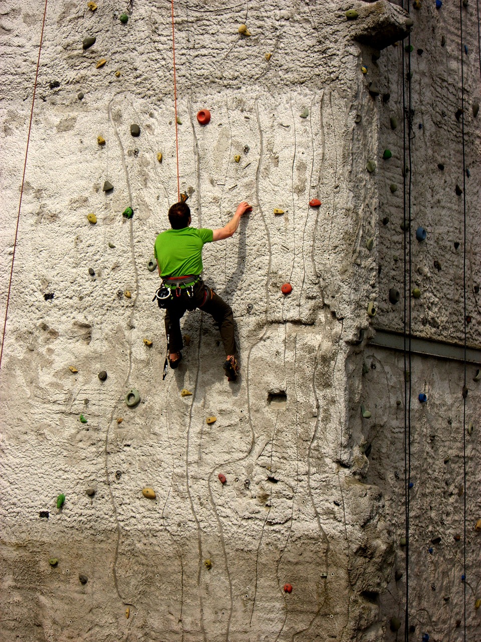climber climbing tower sport climbing free photo
