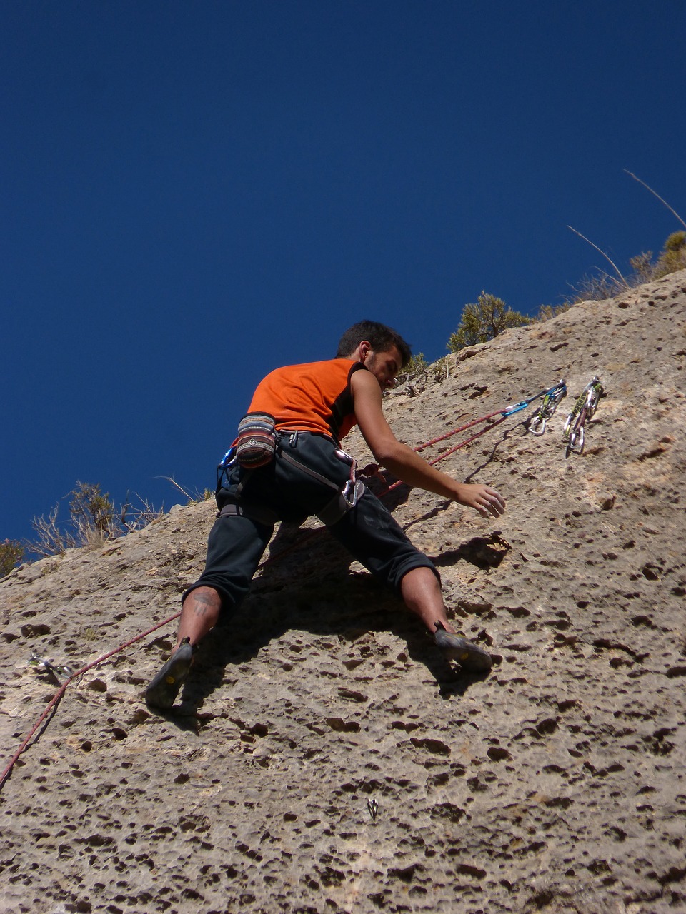 climber  escalation  top free photo