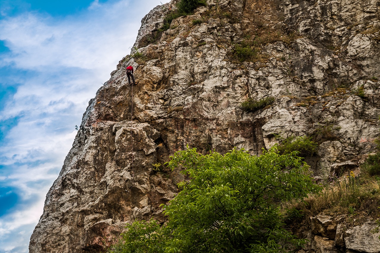 climbing mountains rock free photo