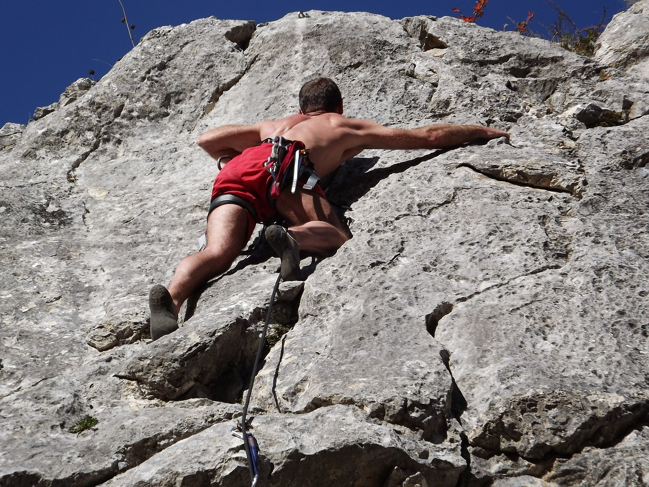 climbing alpinism man free photo