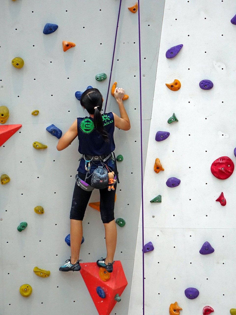 climbing rope rappelling free photo