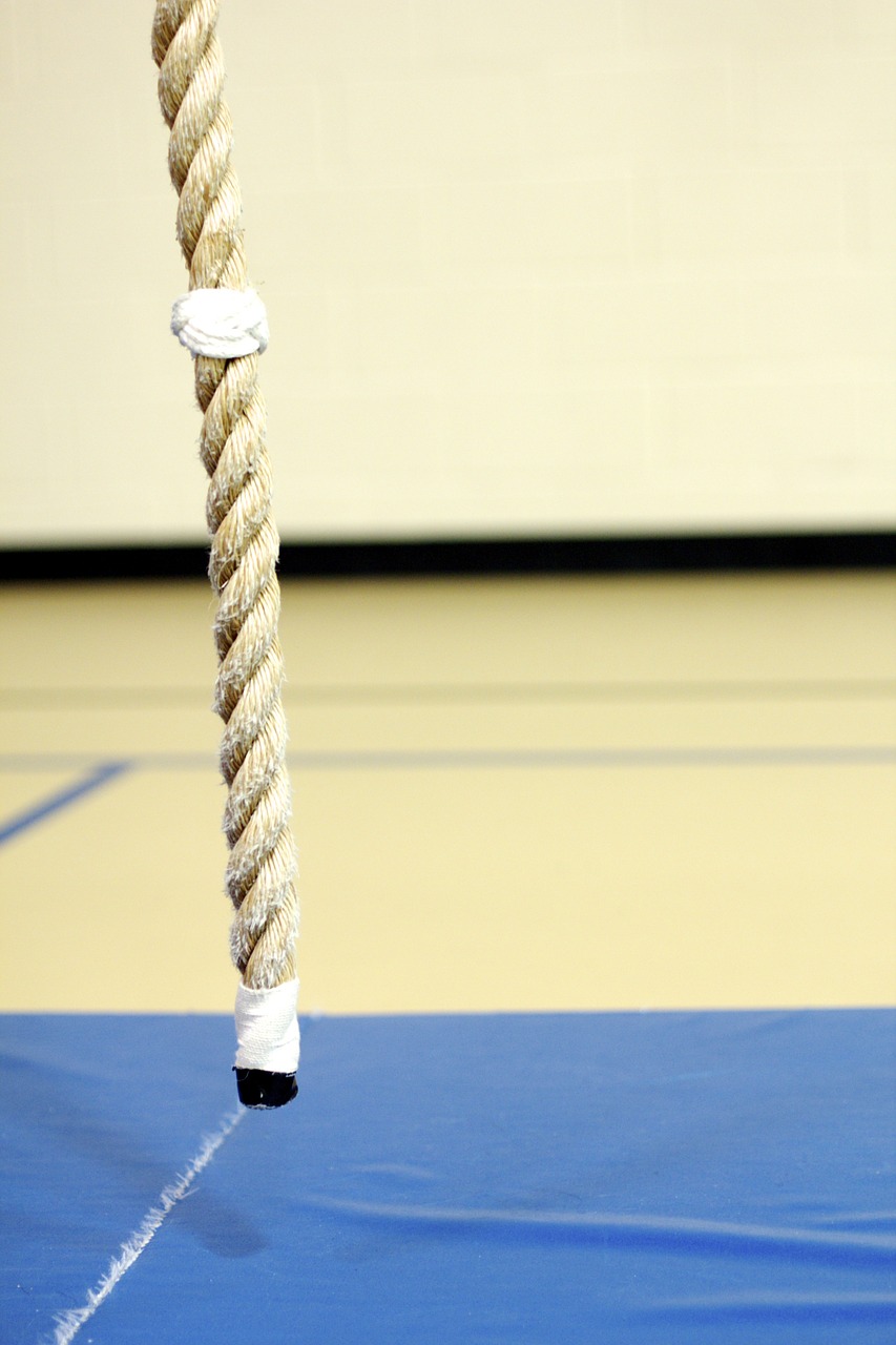 climbing rope gym free photo