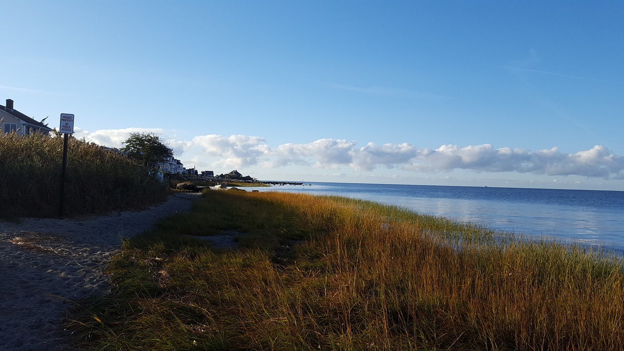 clinton harbor beach long island sound free photo