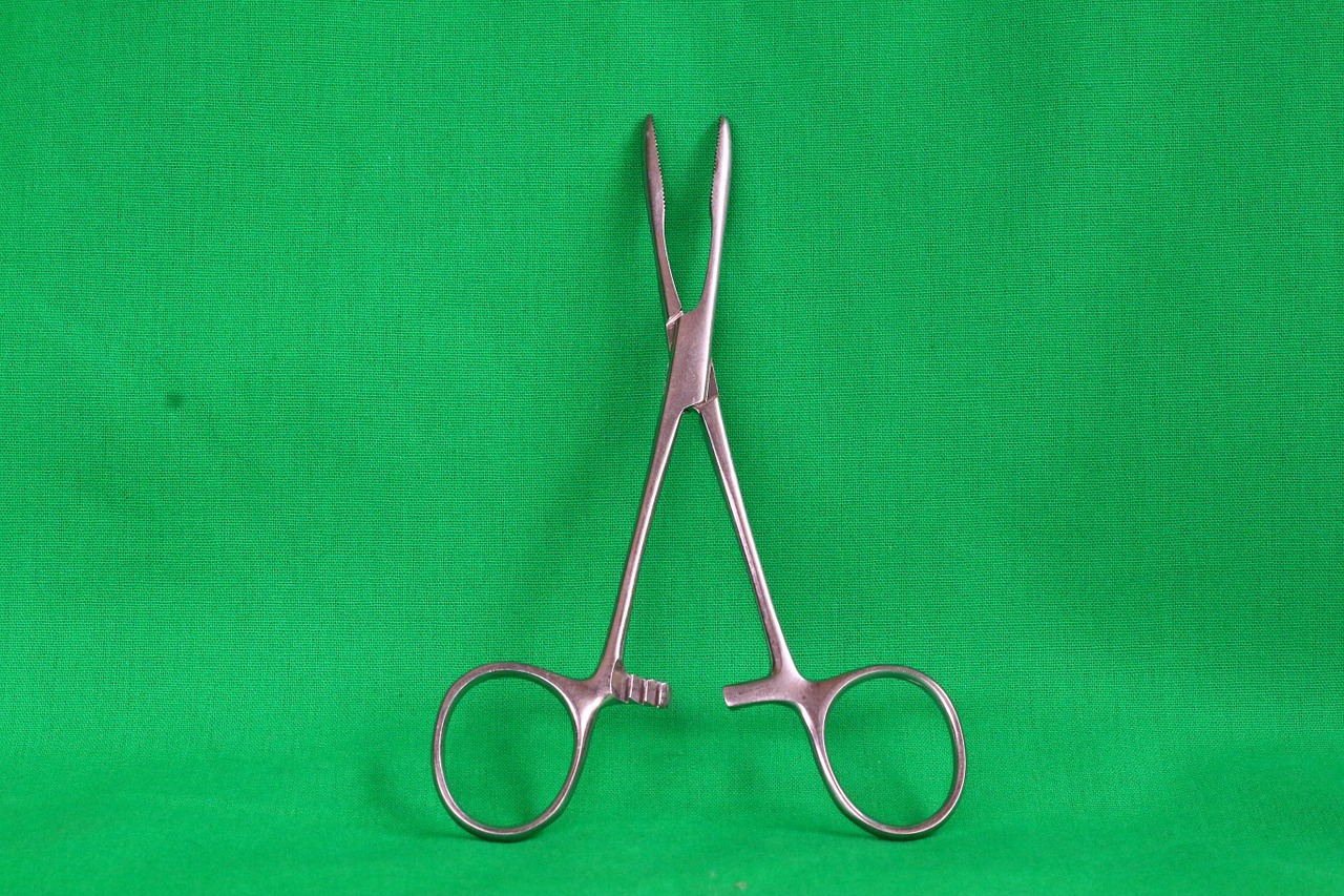 clip haemostasis dentist instruments free photo