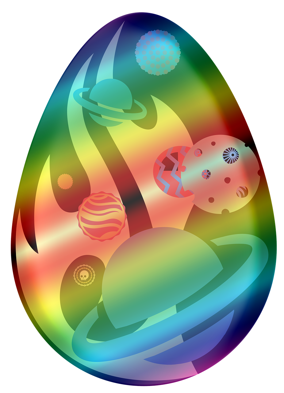 clipart easter egg outer space free photo