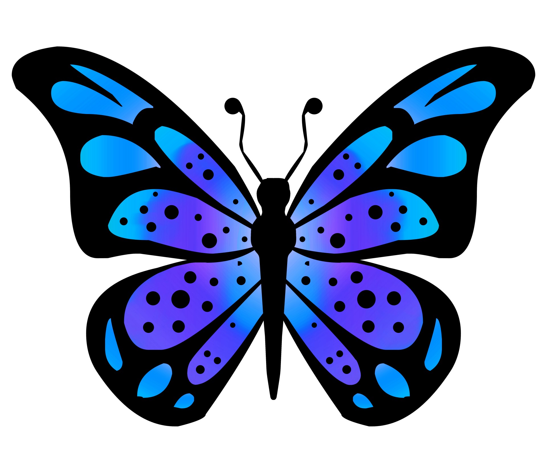 clip art butterfly gradient free photo