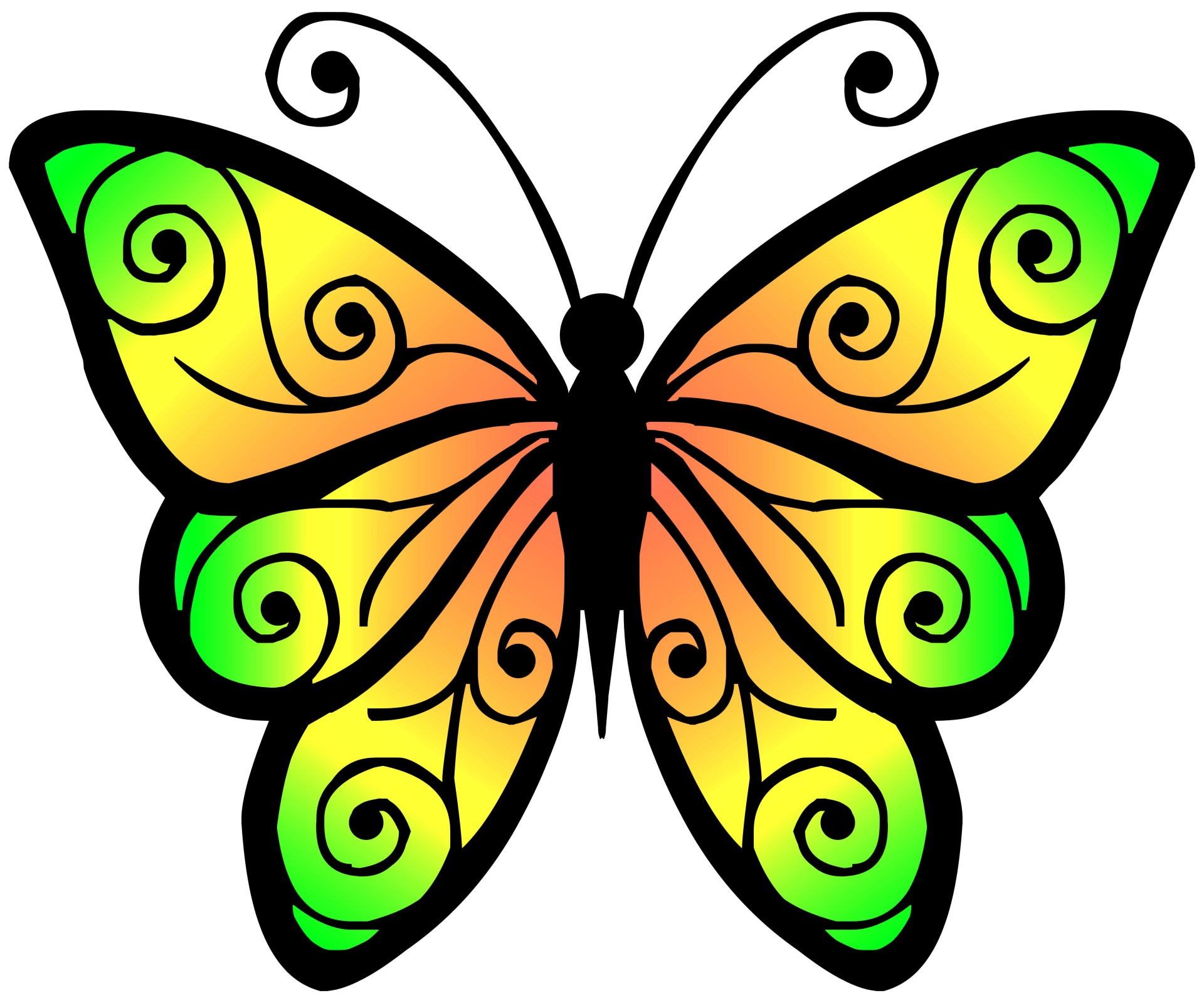 free clipart butterfly images