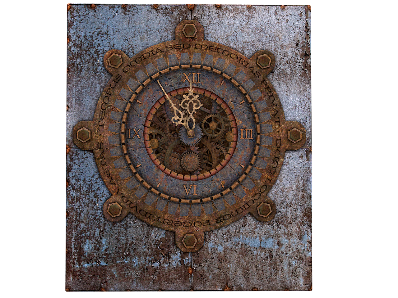 clock old clock steampunk free photo