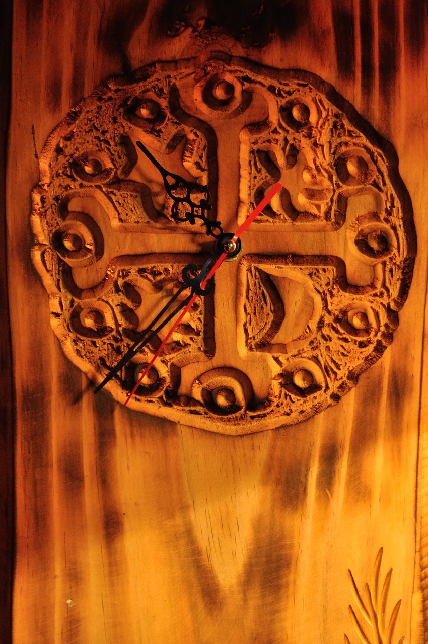 clock wood time free photo