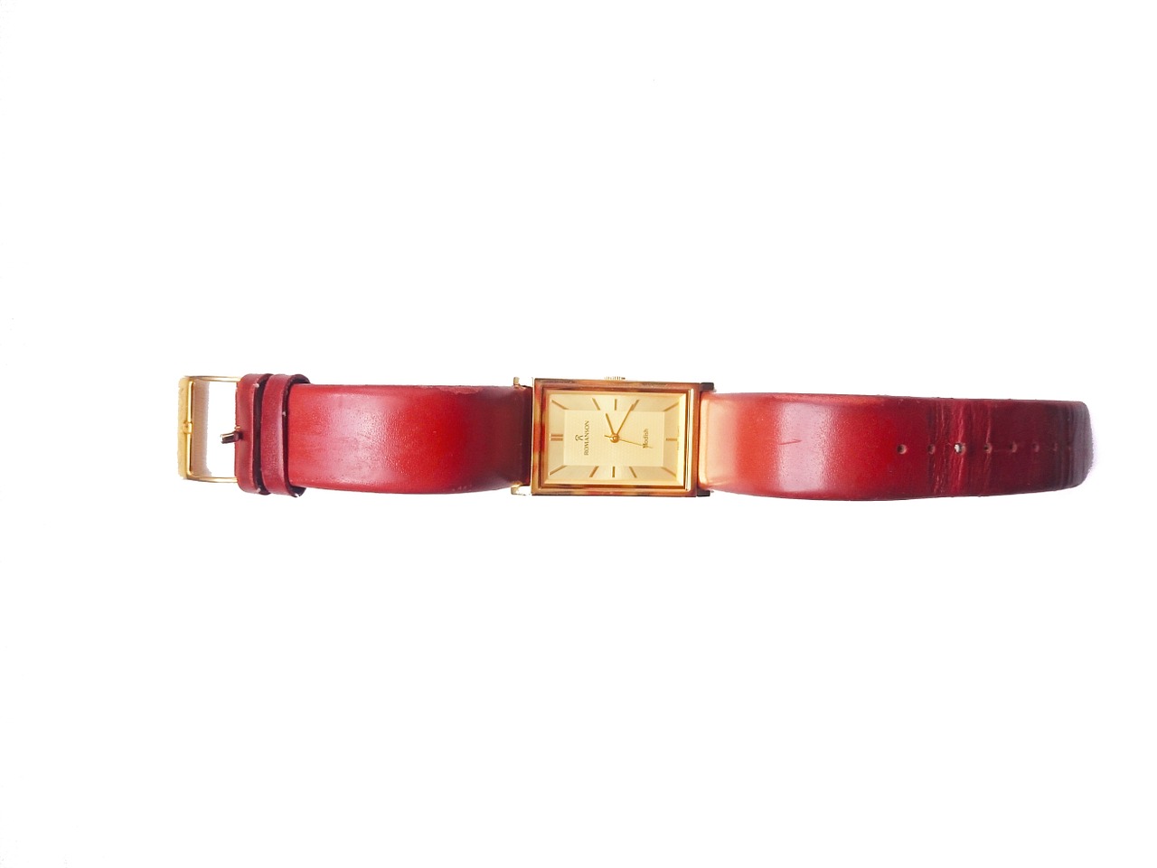 clock wrist leather belt free photo