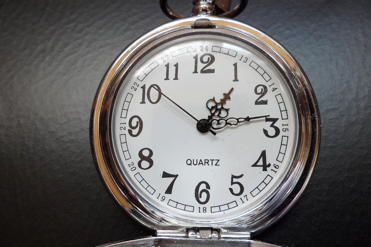 clock pocket watch time free photo