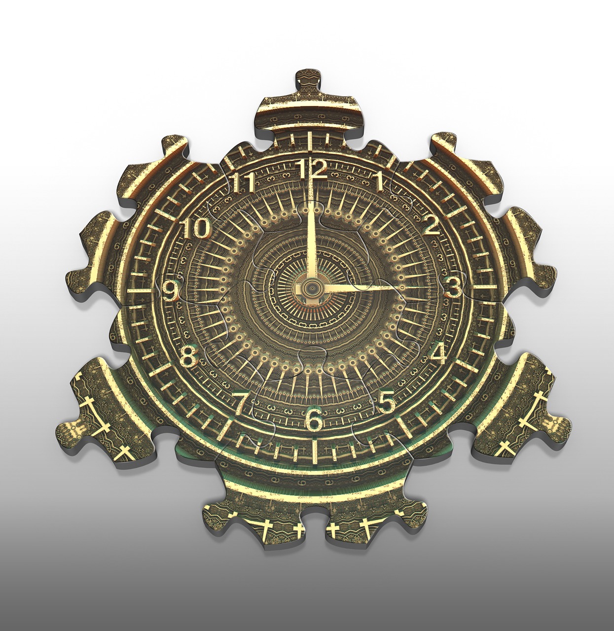 clock time puzzle free photo