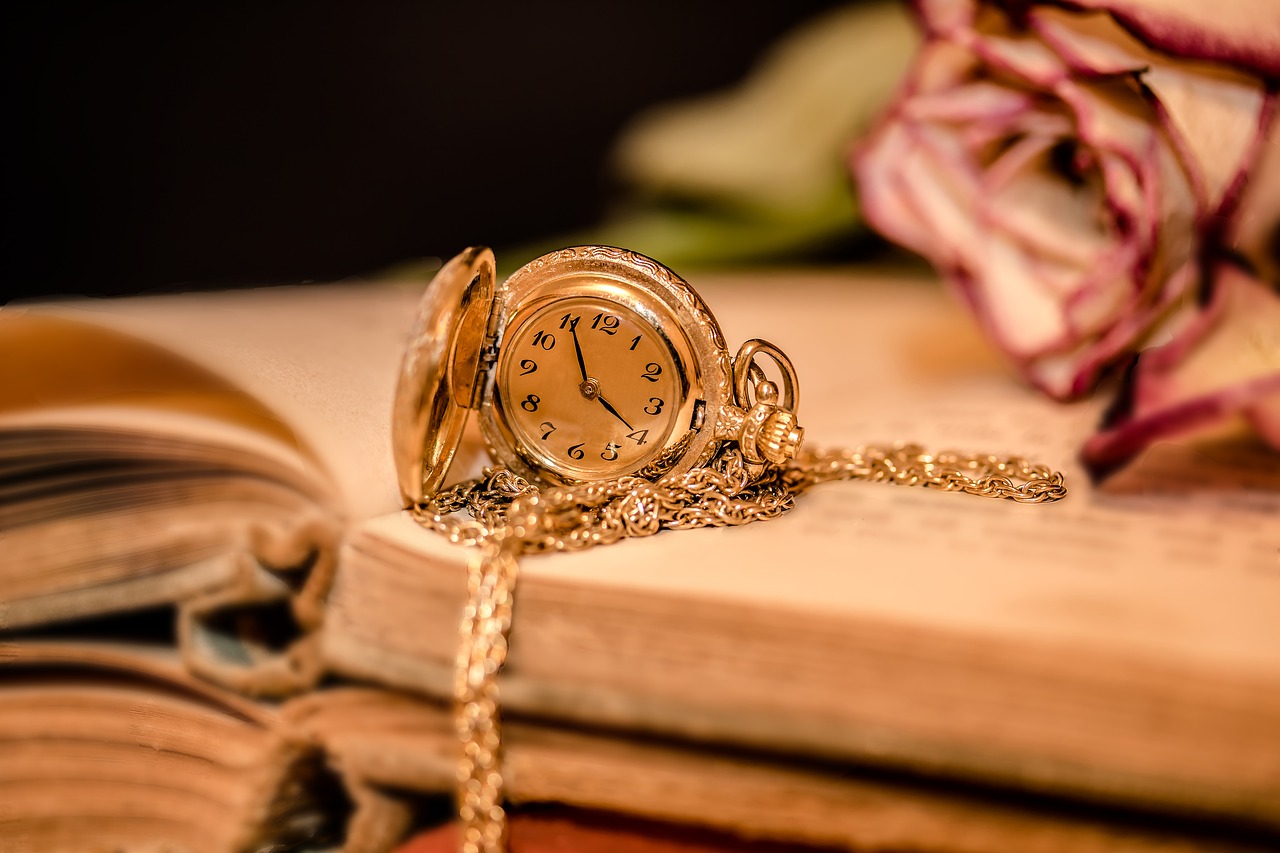 clock ladies pocket watch time free photo