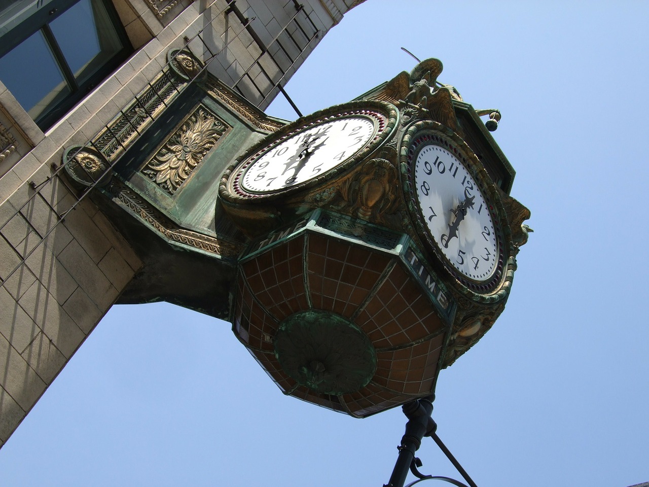 clock chicago retro free photo