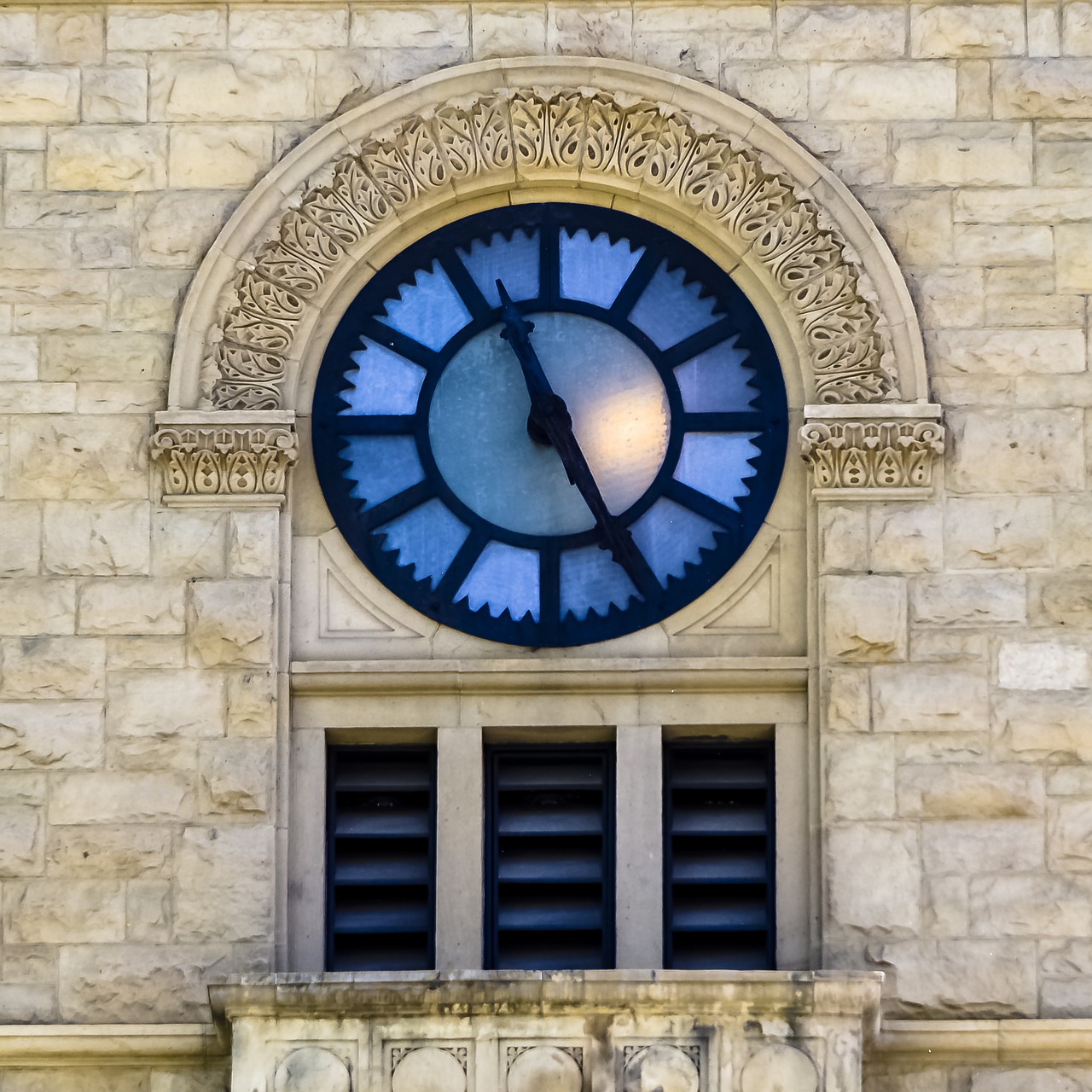 clock white building free photo