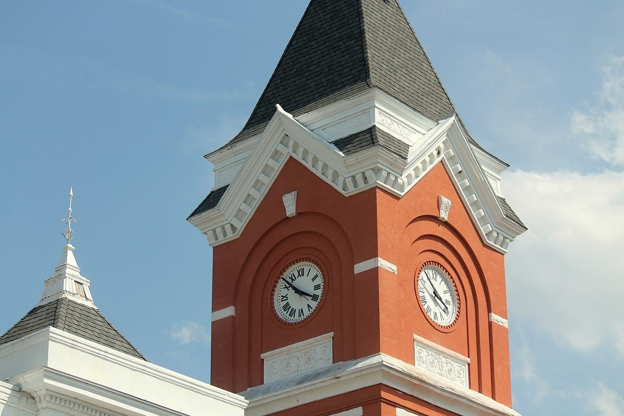 clock steeple tower free photo