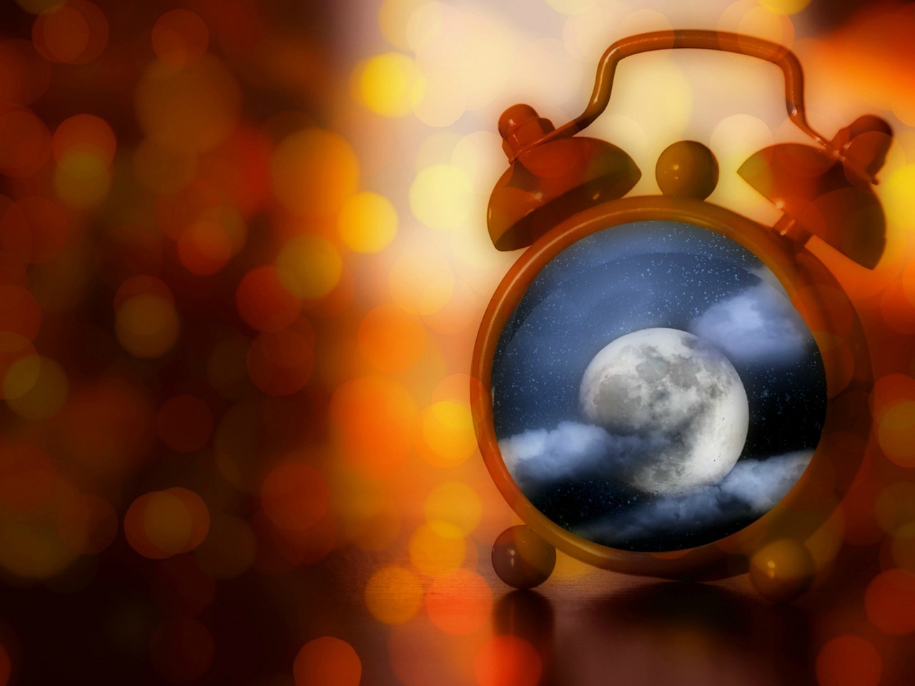 clock moon hour free photo