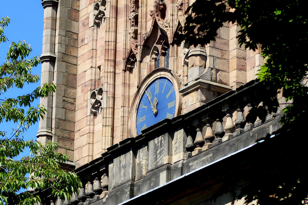 clock face  eleventh hour  cathedral free photo