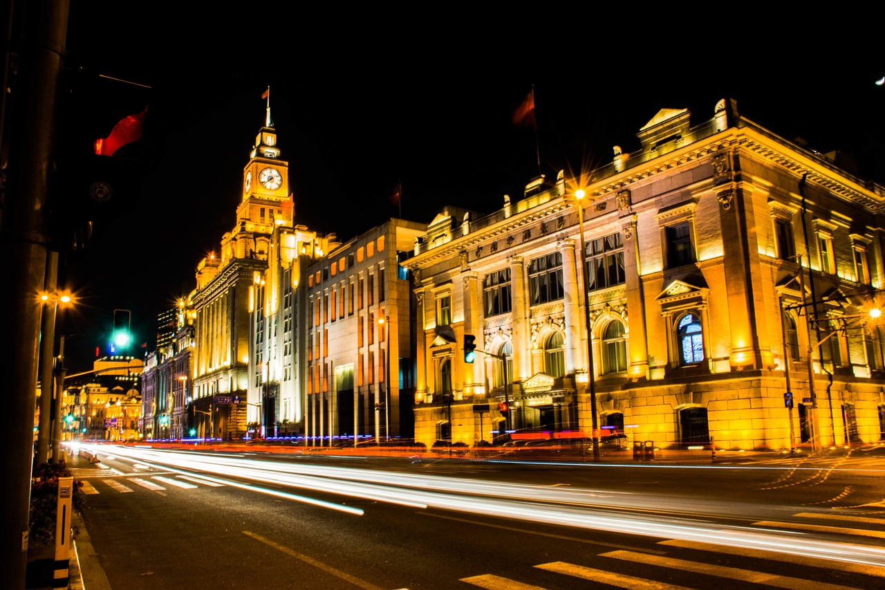 clock tower city night night free photo