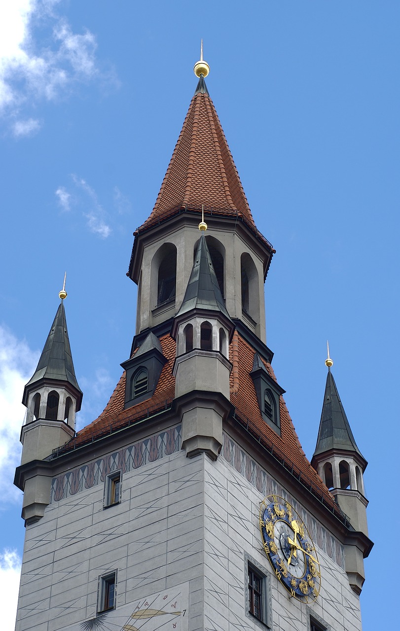 clock tower clock munich free photo