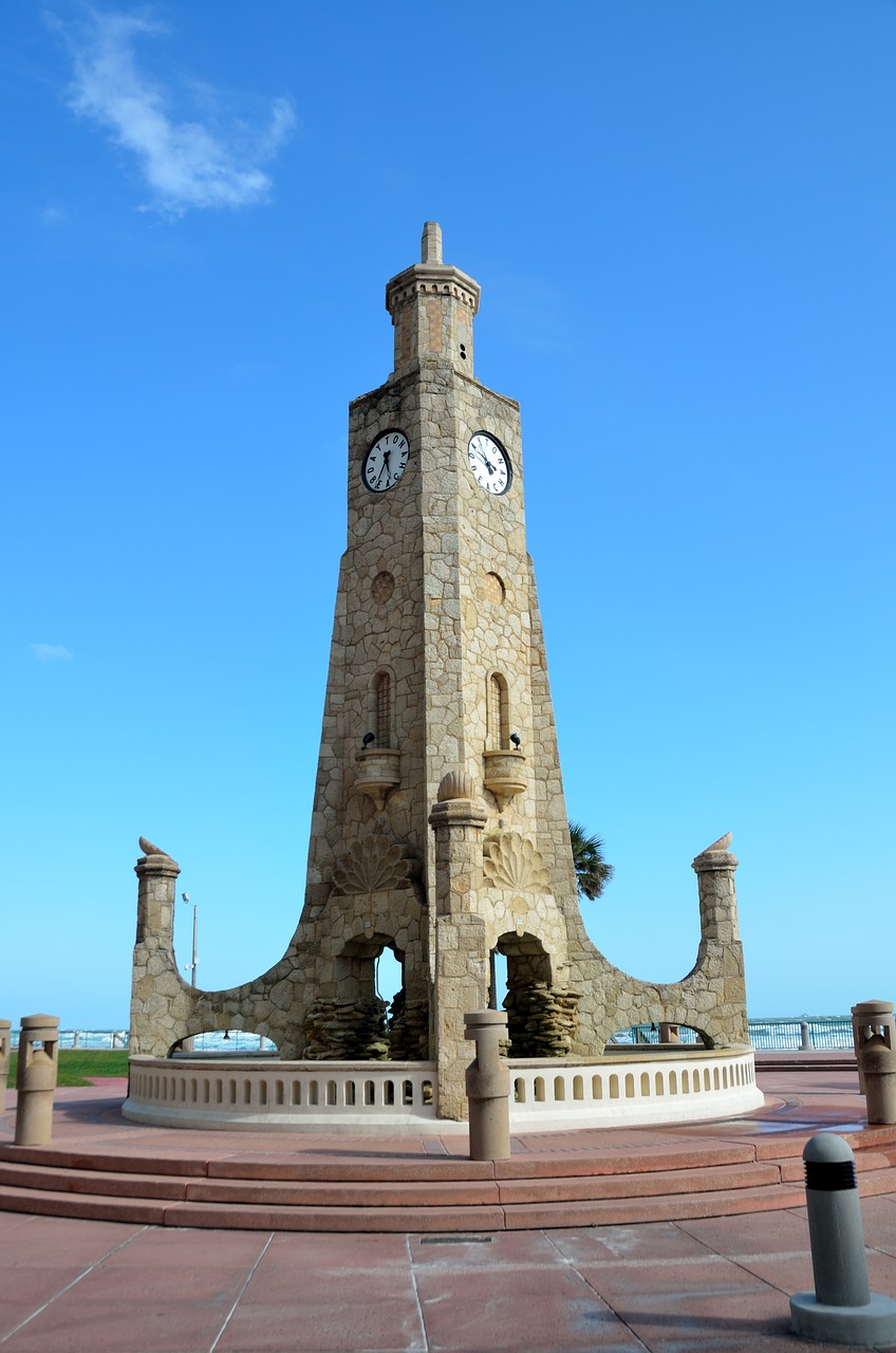 clock tower famous daytona beach free photo