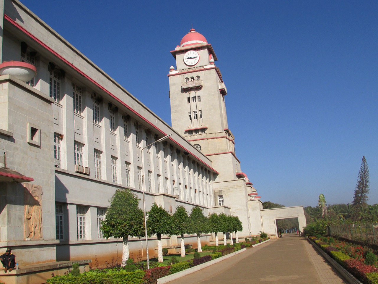 clock tower karnataka university dharwad free photo