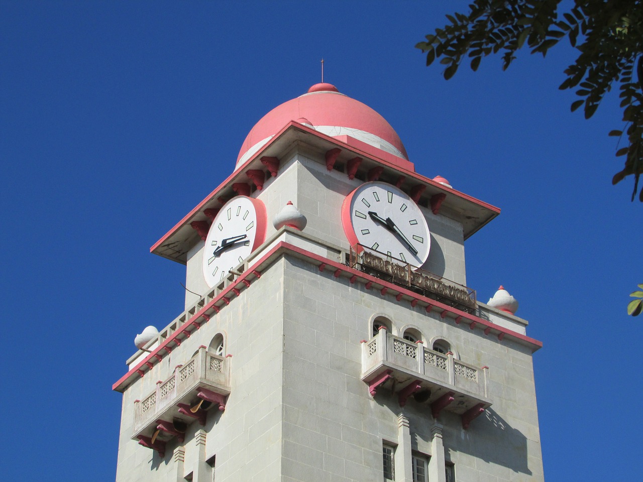 clock tower karnataka university dharwad free photo