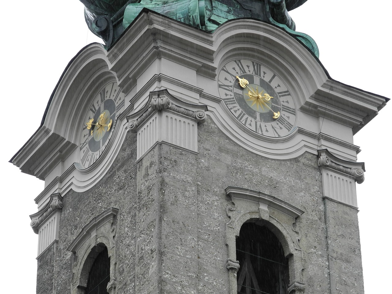 clock tower  church  rain free photo