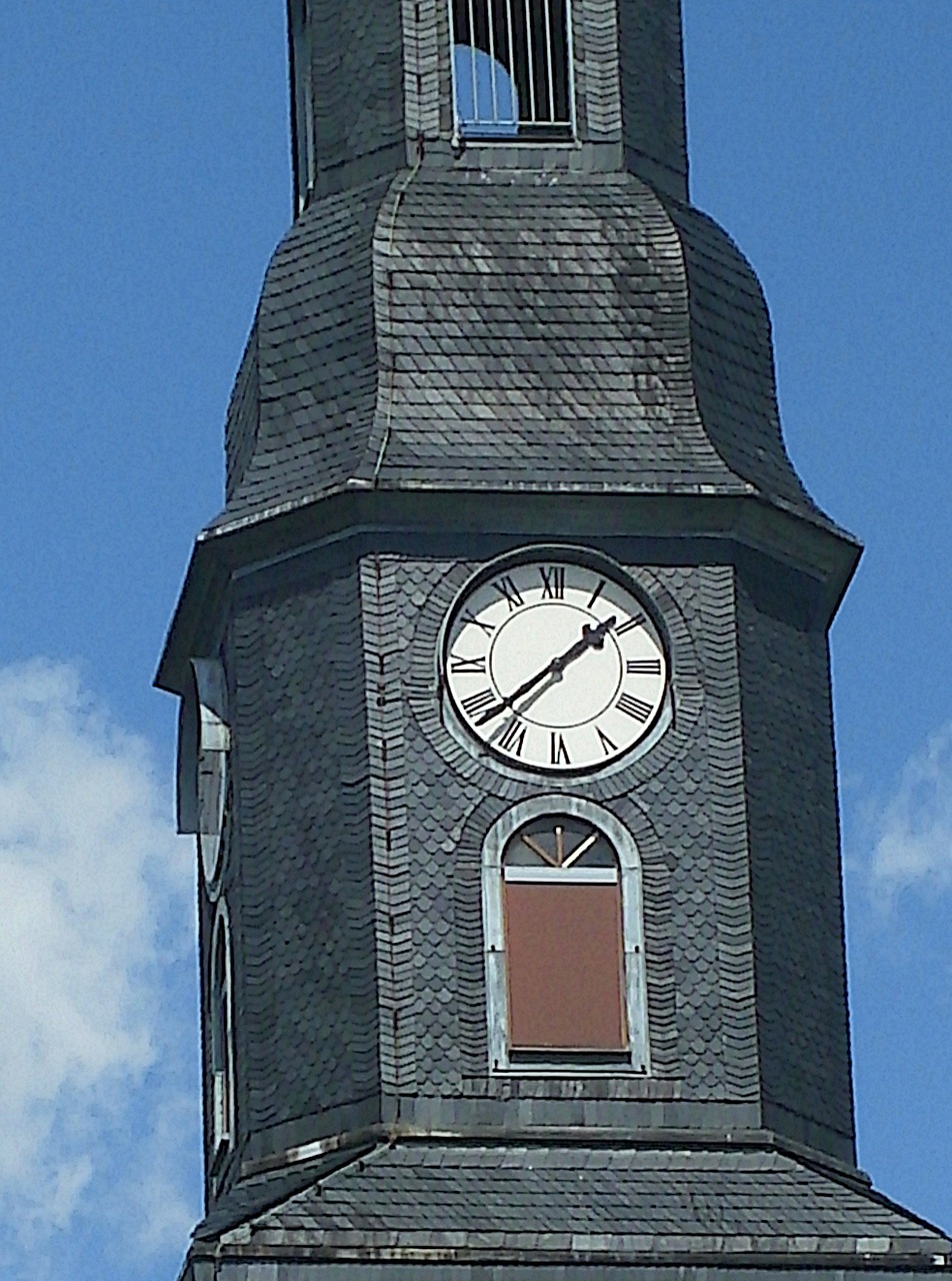 clock tower steeple church free photo