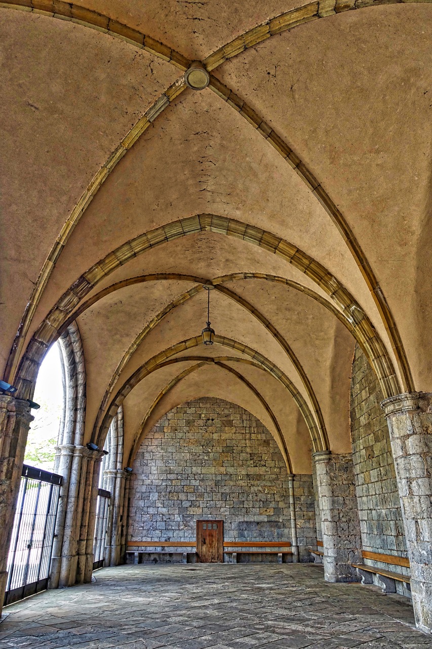 cloister arches colonnade free photo