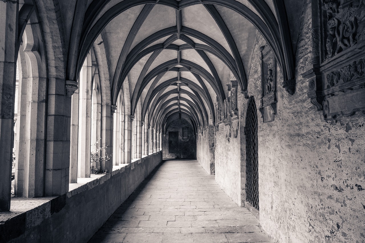 cloister church architecture free photo