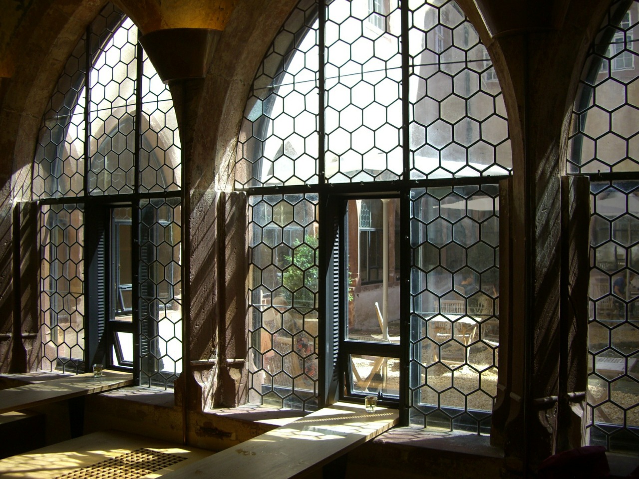 cloister window augustinian museum free photo