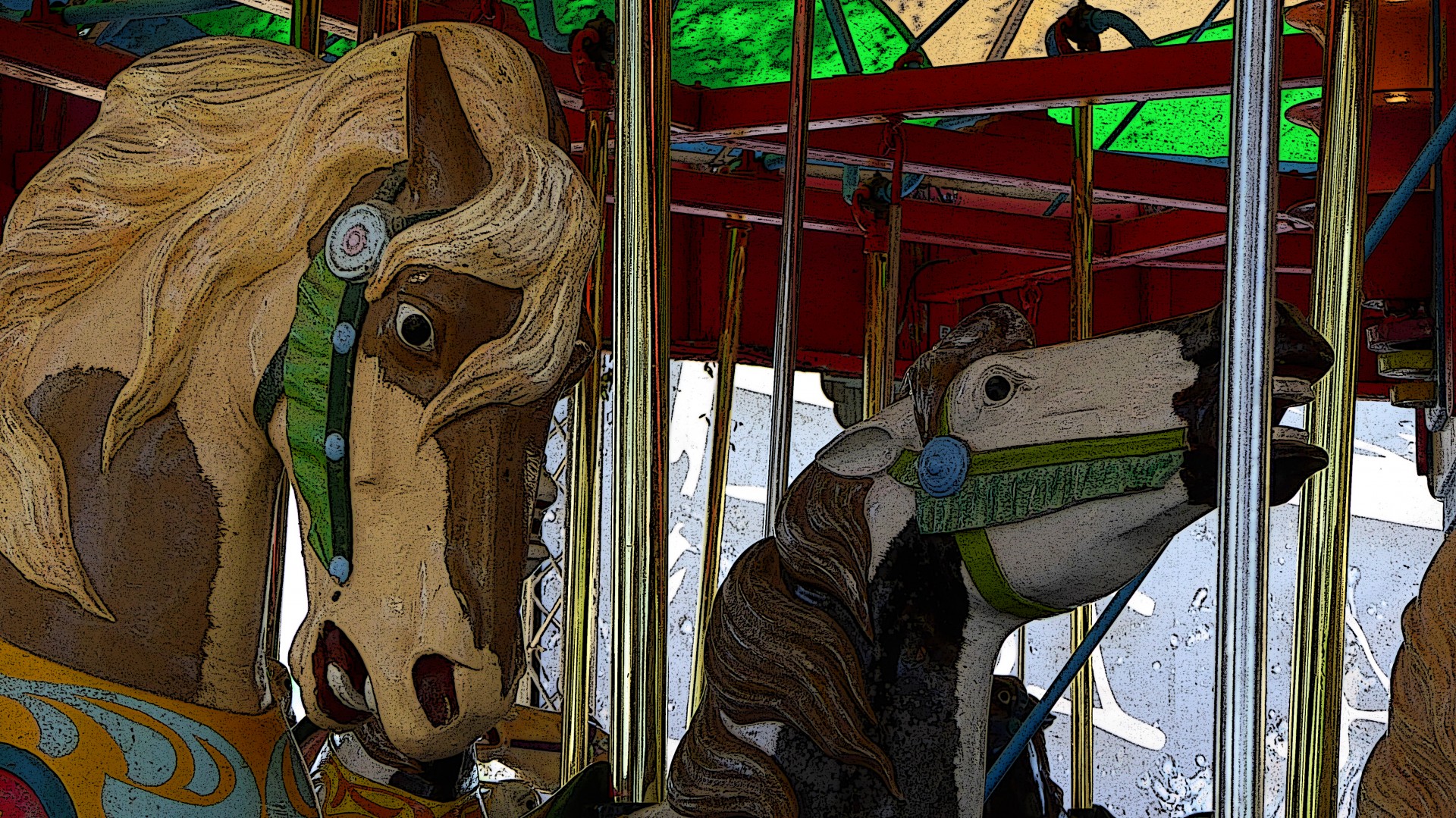 merry-go-round closeup ride free photo