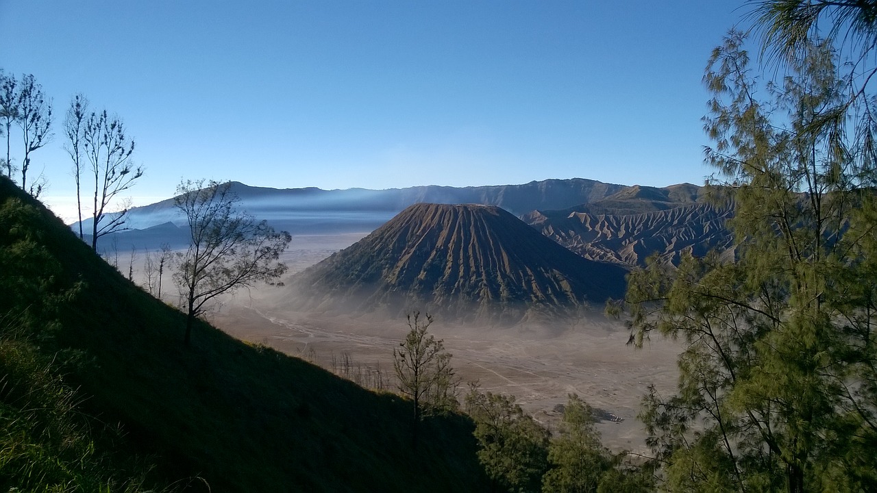 cloth  volcano  sunrise free photo