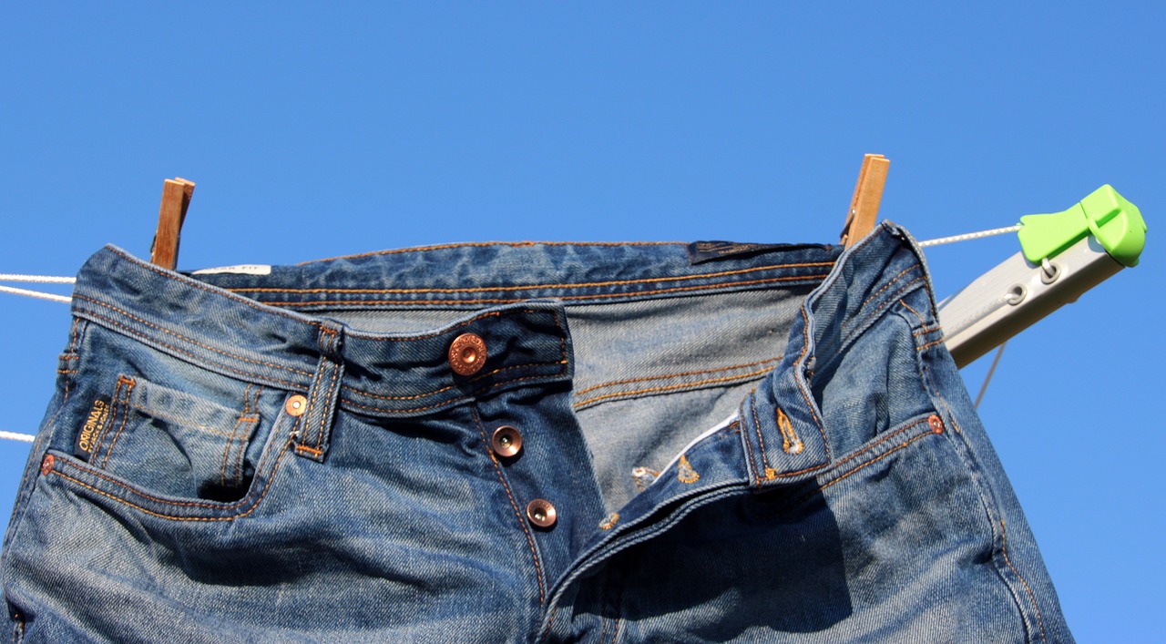 clothes line jeans pants free photo