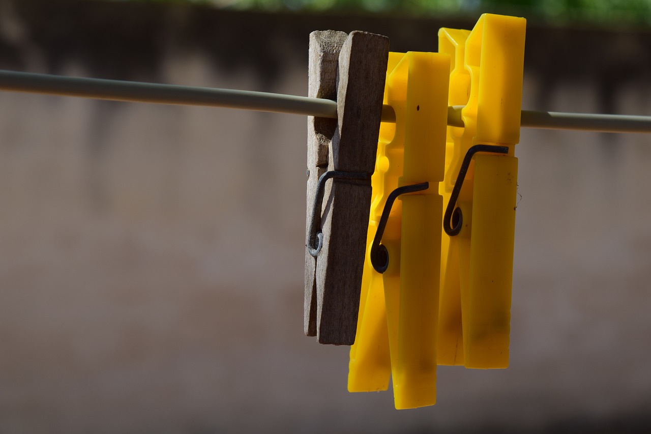 clothes line clothespins close free photo