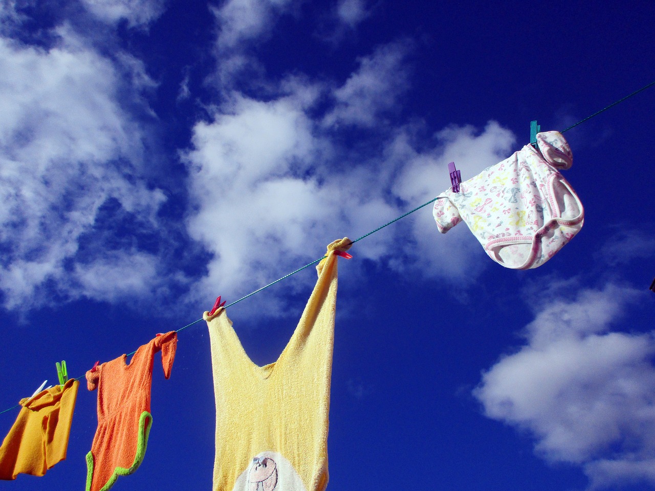 clothes line wash clothes laundry free photo